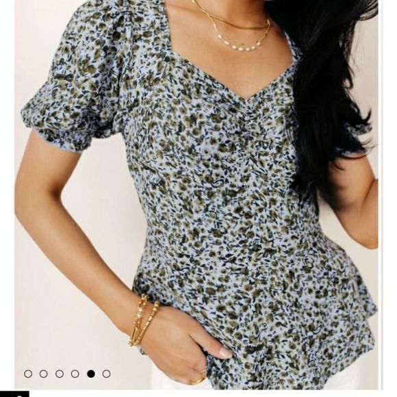 Vero Moda Tops - BOHME vero moda gillie peplum blouse